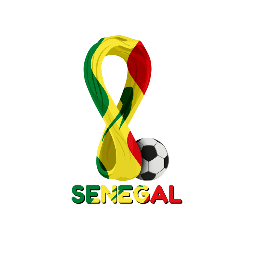 copa del mundo y bandera senegal png