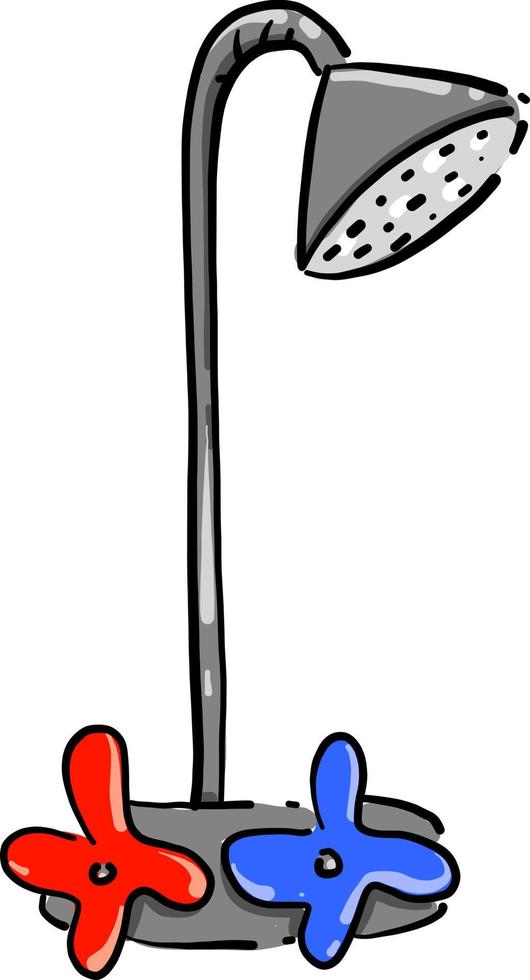 Water tap, illustration, vector on white background