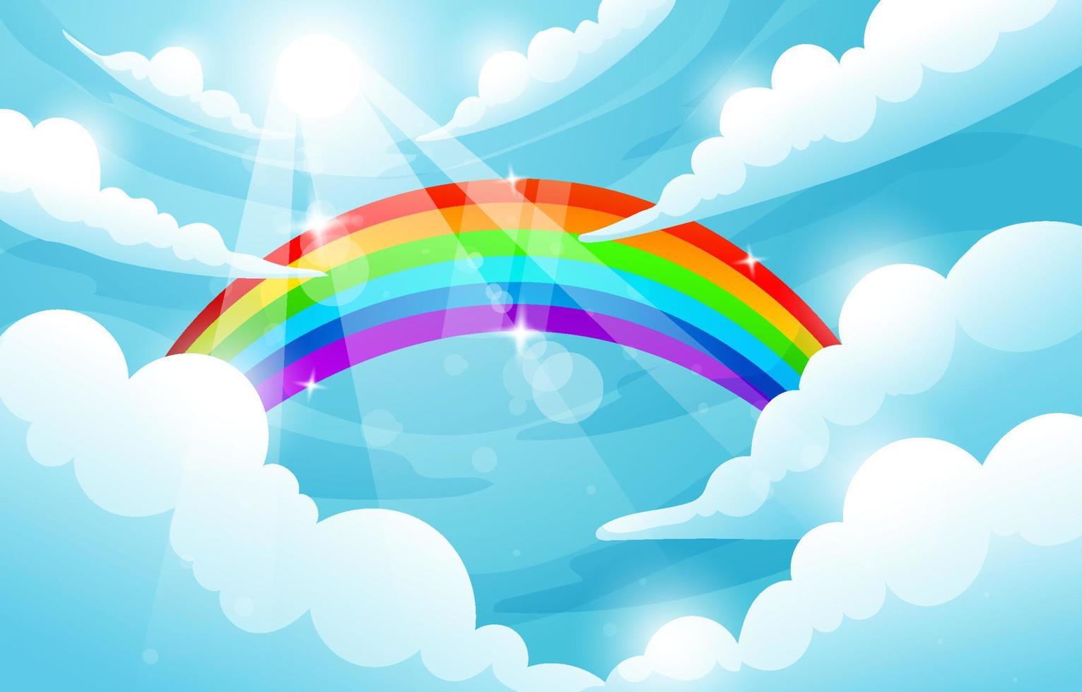 Colorful Rainbow Background vector