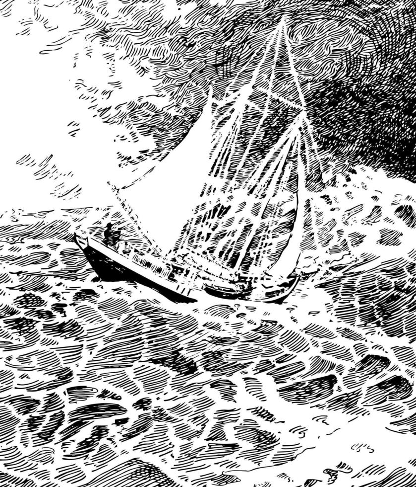 Hesperus, vintage illustration vector