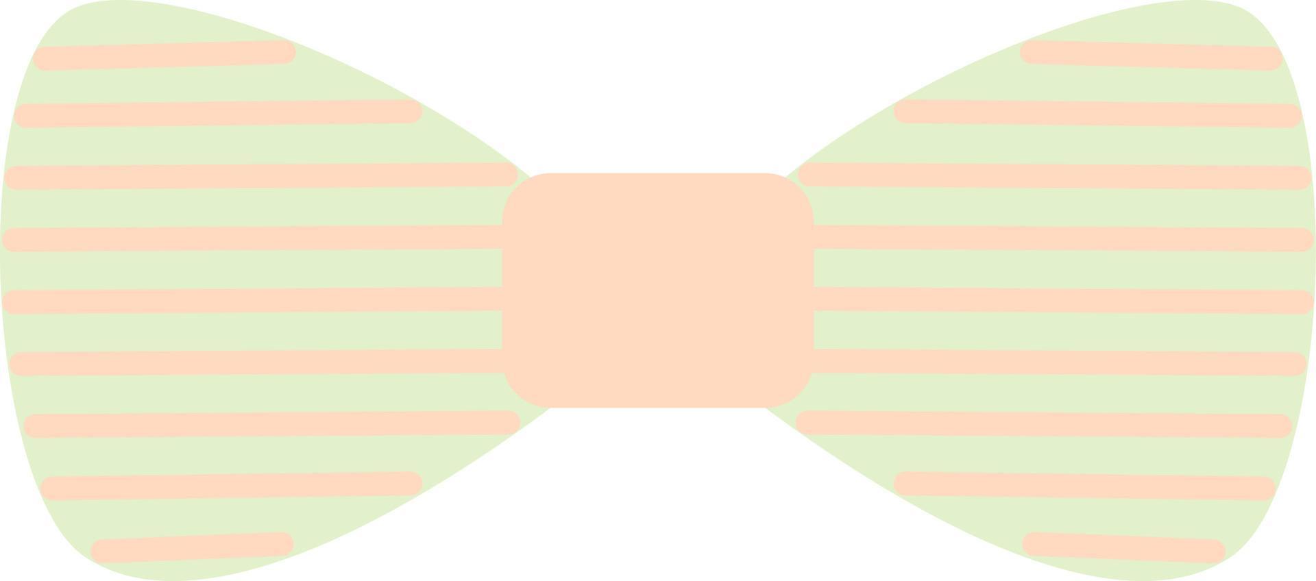 Green bow, illustration, vector, on a white background. 13818467 Vector