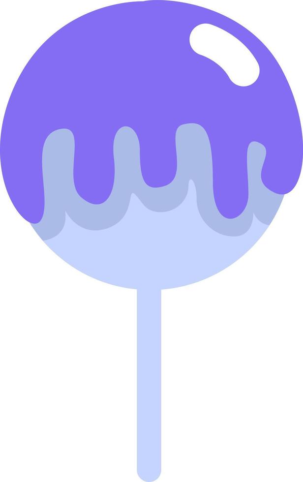 piruleta púrpura, ilustración, vector, sobre un fondo blanco. vector