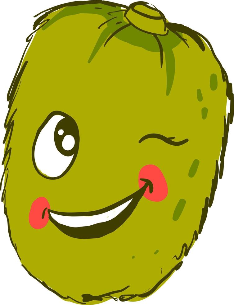 Kiwi winkle, illustration, vector on white background.