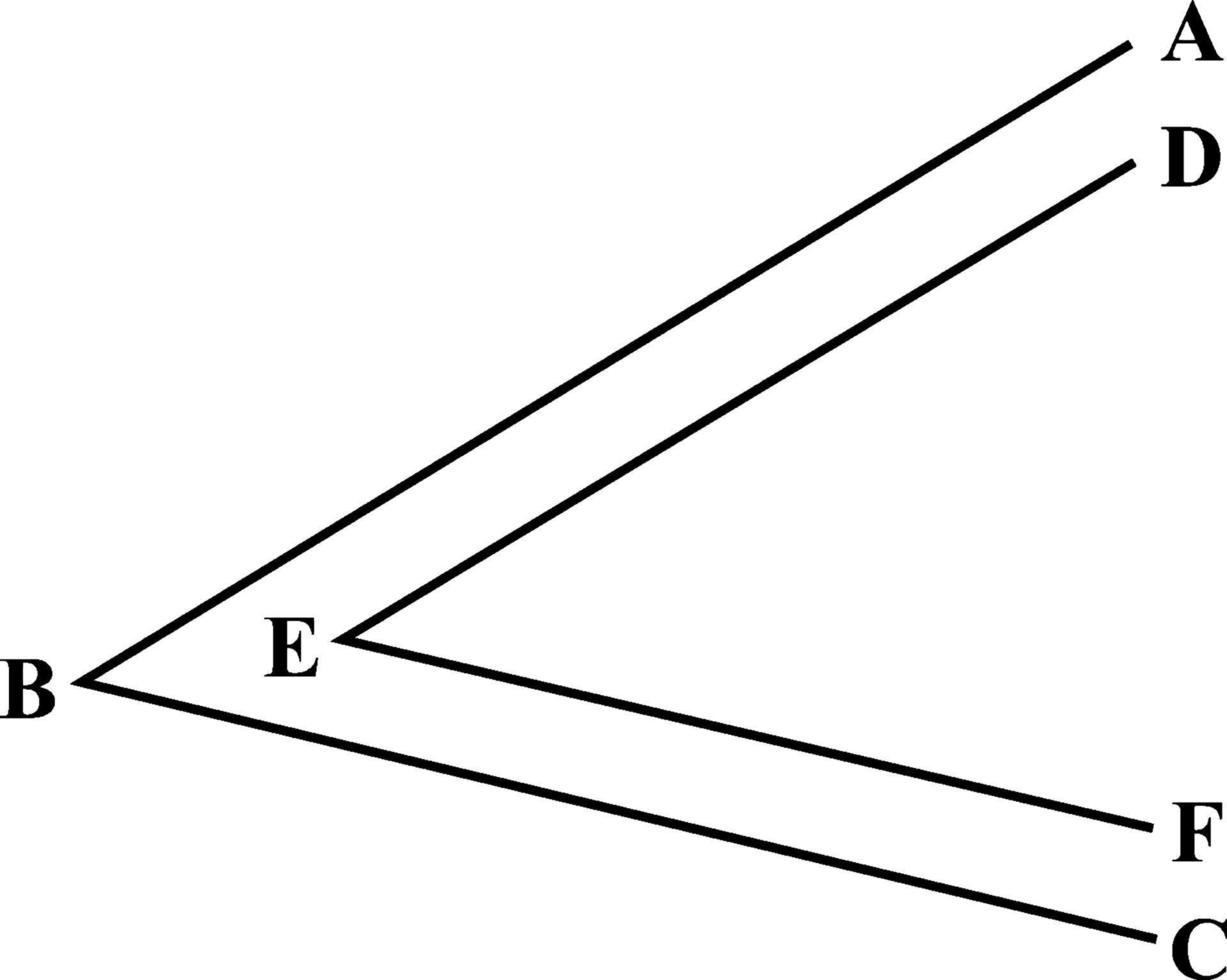 ángulos paralelos, ilustración vintage. vector