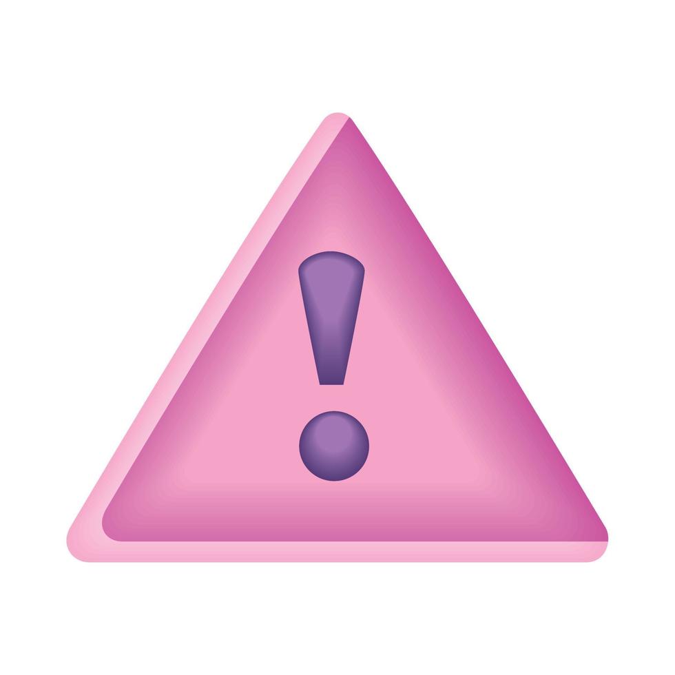 alert symbol in triangle vector