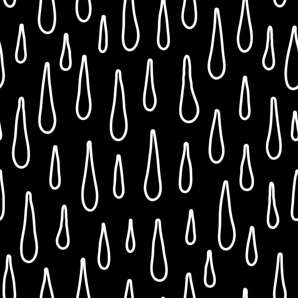 patrón sin costuras con gotas de lluvia. vector