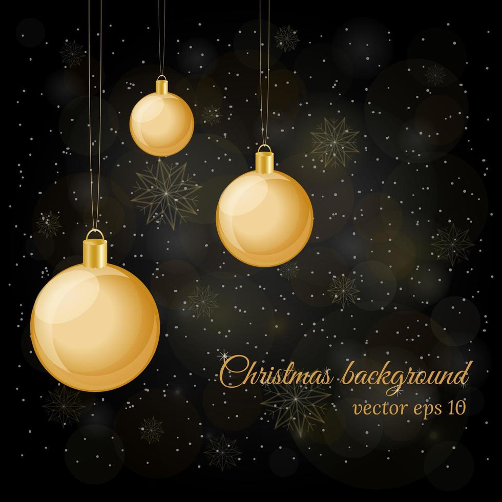 Black Christmas background. vector