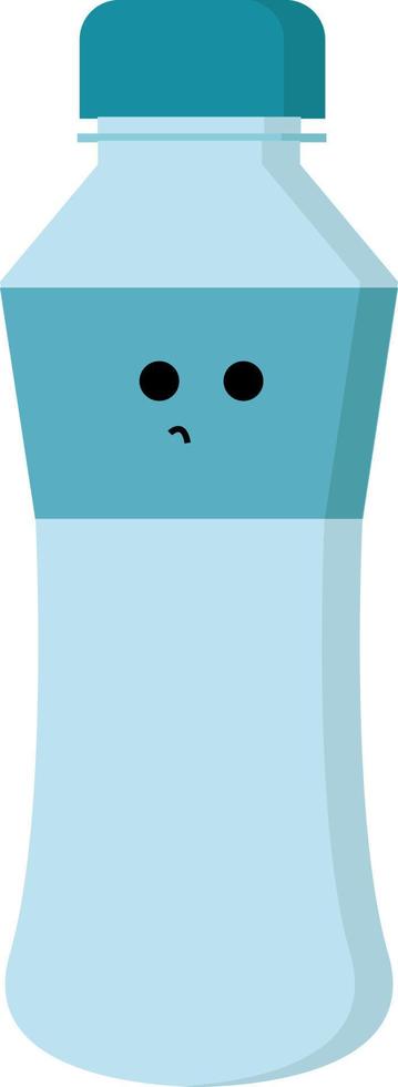 botella de agua, ilustración, vector sobre fondo blanco.