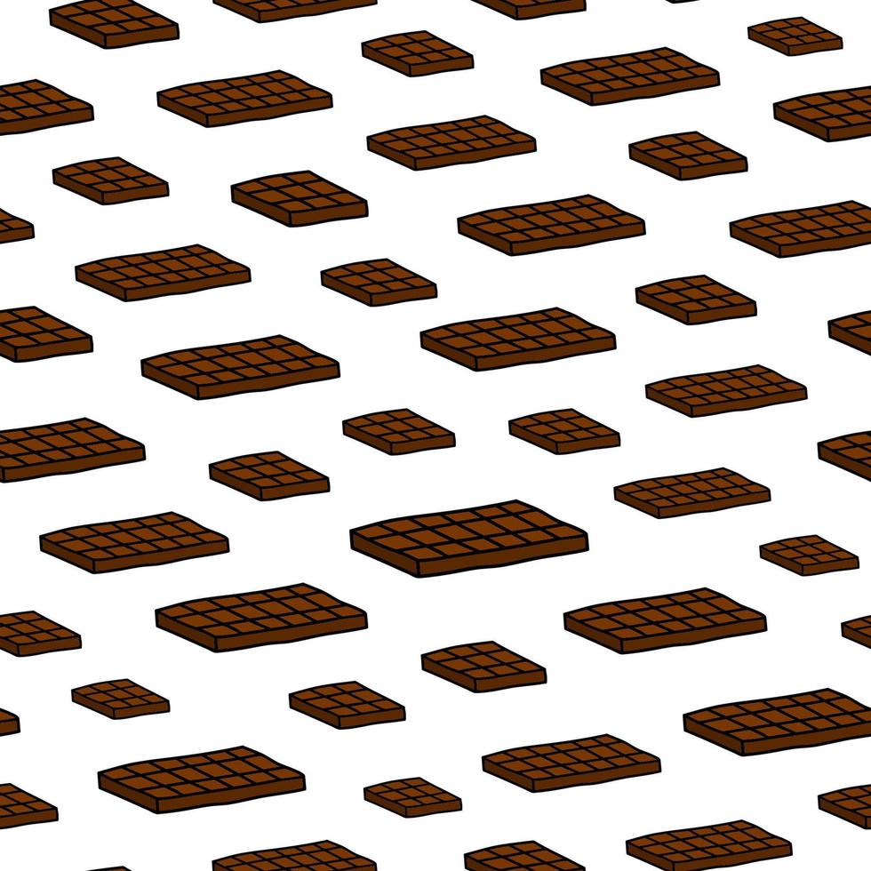 Seamless pattern with chocolate bars. vector