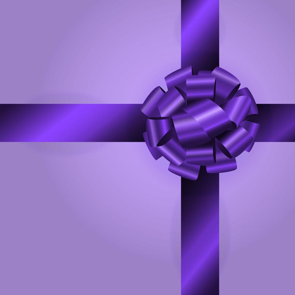 Background with violet bow. vector