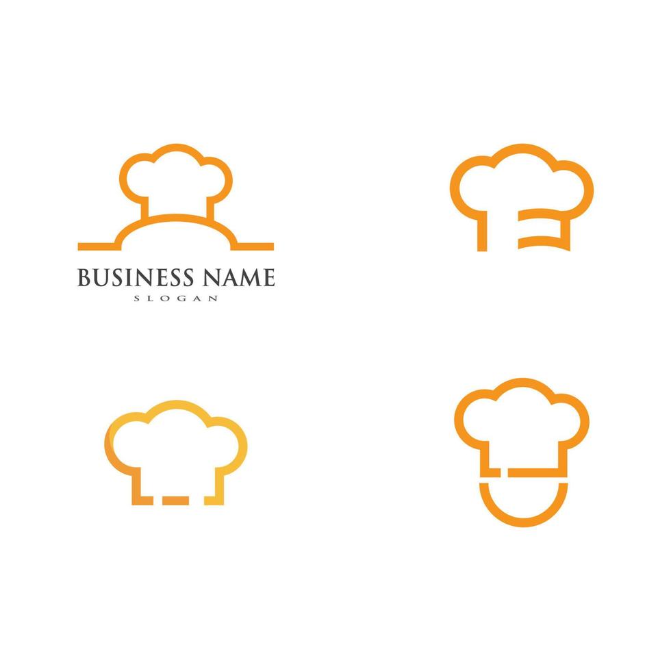 sombrero de chef diseño de logotipo vector