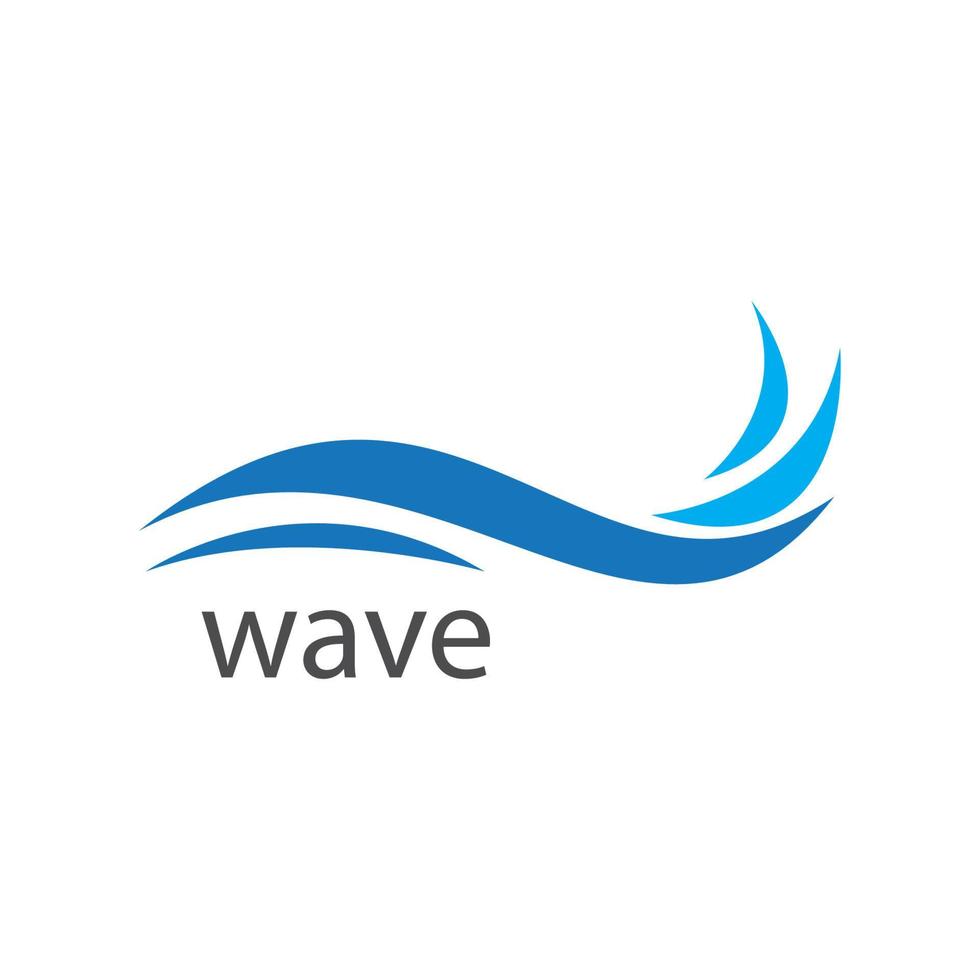 ilustración de onda de agua vector