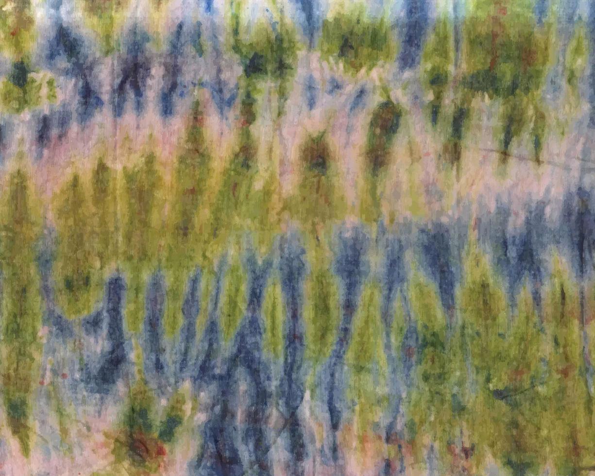 Colorful hand painted watercolor tie-dye pattern background vector