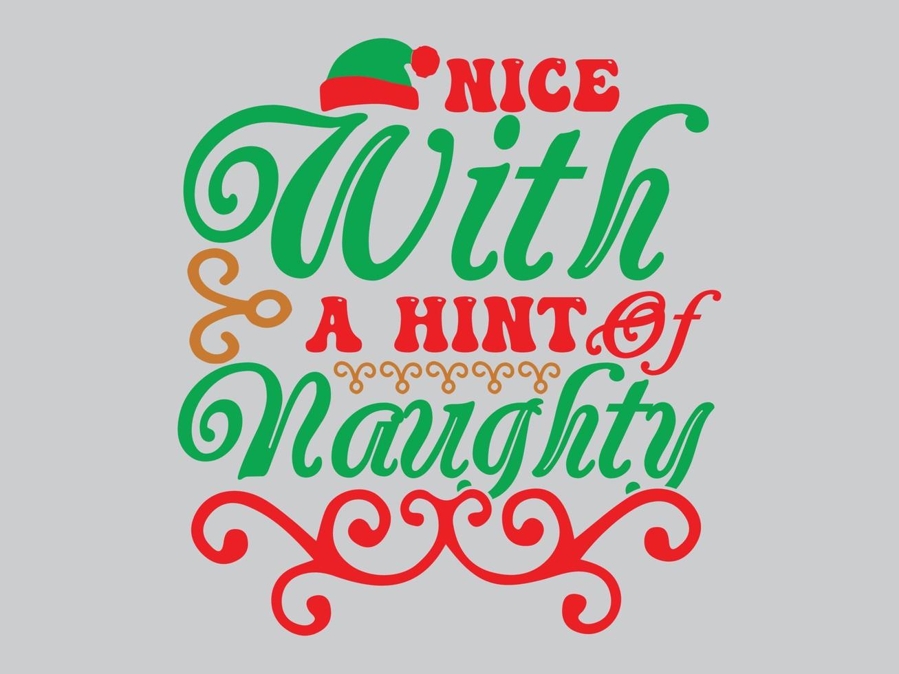 Christmas T-Shirt Design File vector