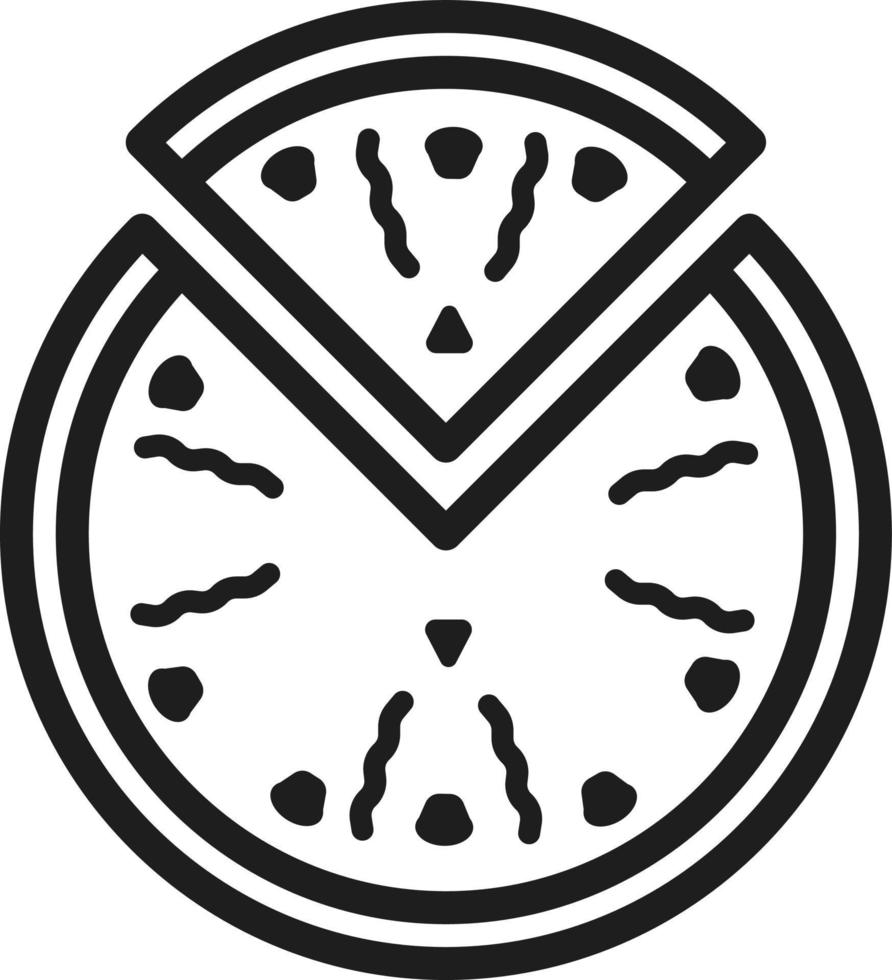 Restaurant pizza, illustration, vector on a white background.