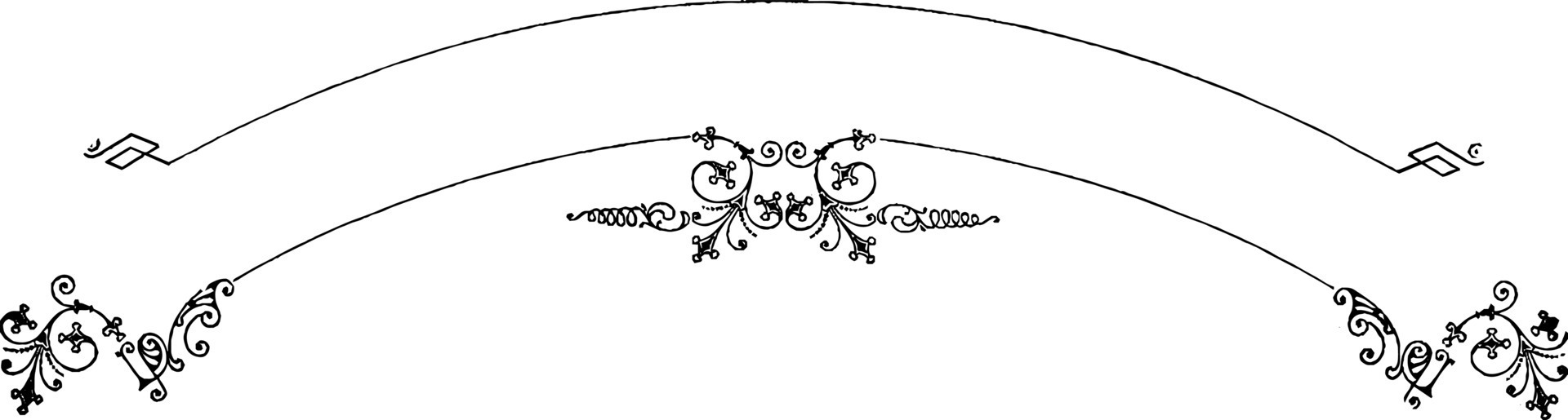 Curved banner, vintage illustration. 13820857 Vector Art at Vecteezy