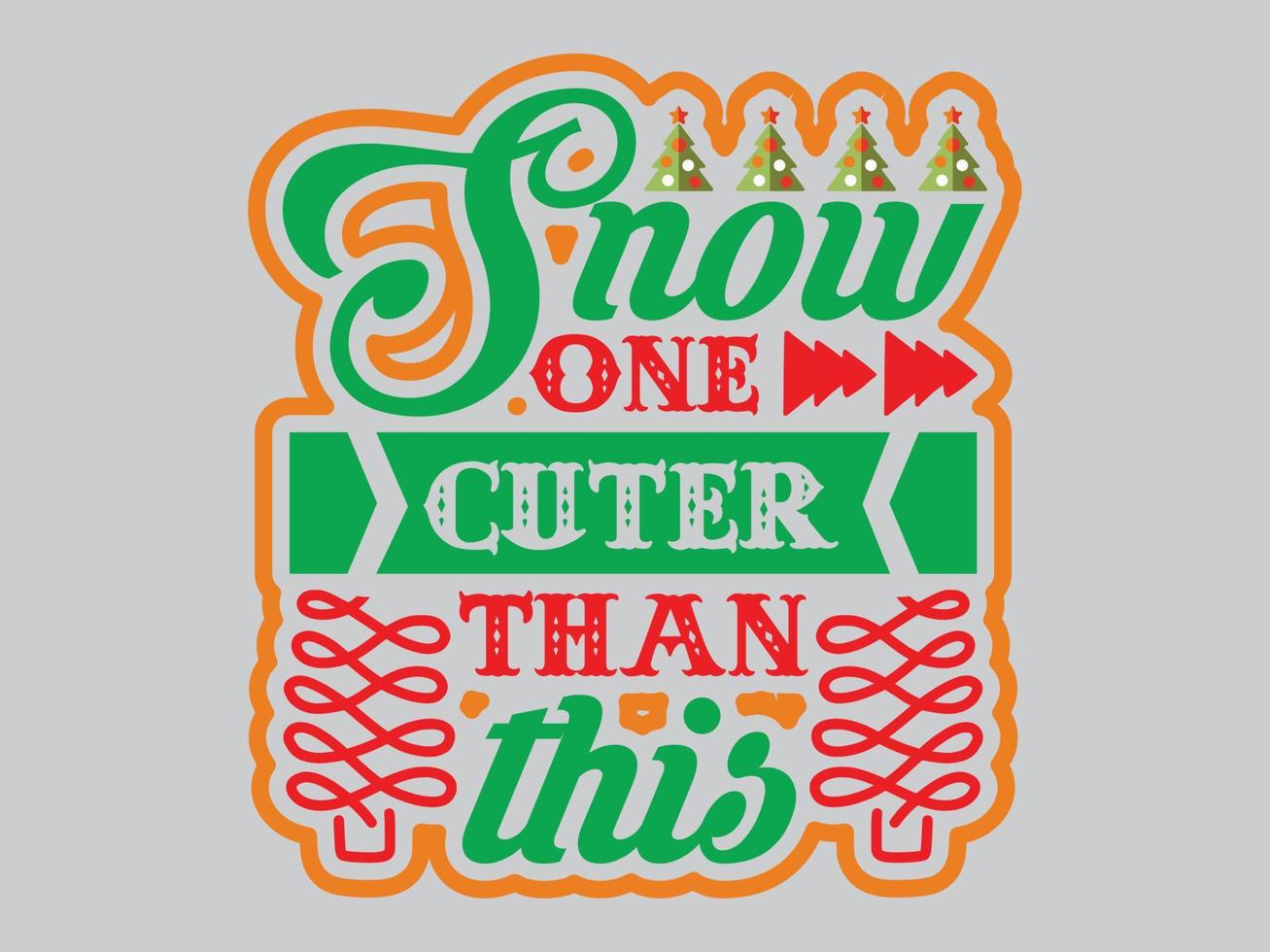 Christmas T-Shirt Design File vector