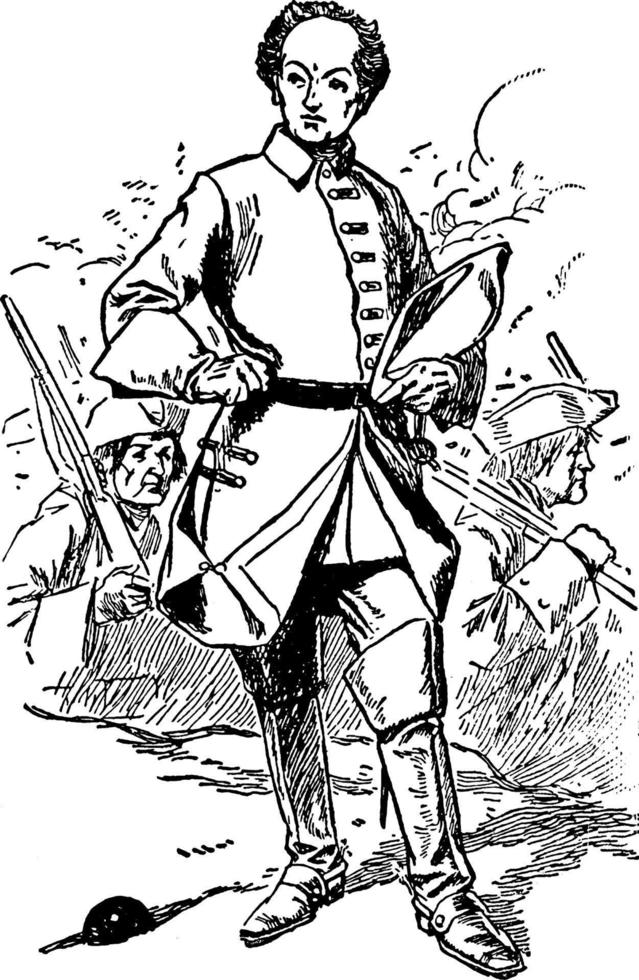 Charles XII, vintage illustration vector