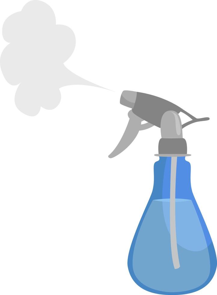 Disinfection bottle, illustration, vector on white background
