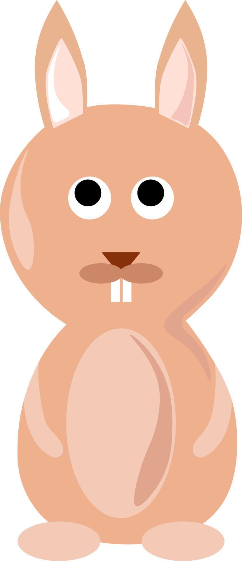 Funny rabbit, illustration, vector on white background. 13821074 Vector
