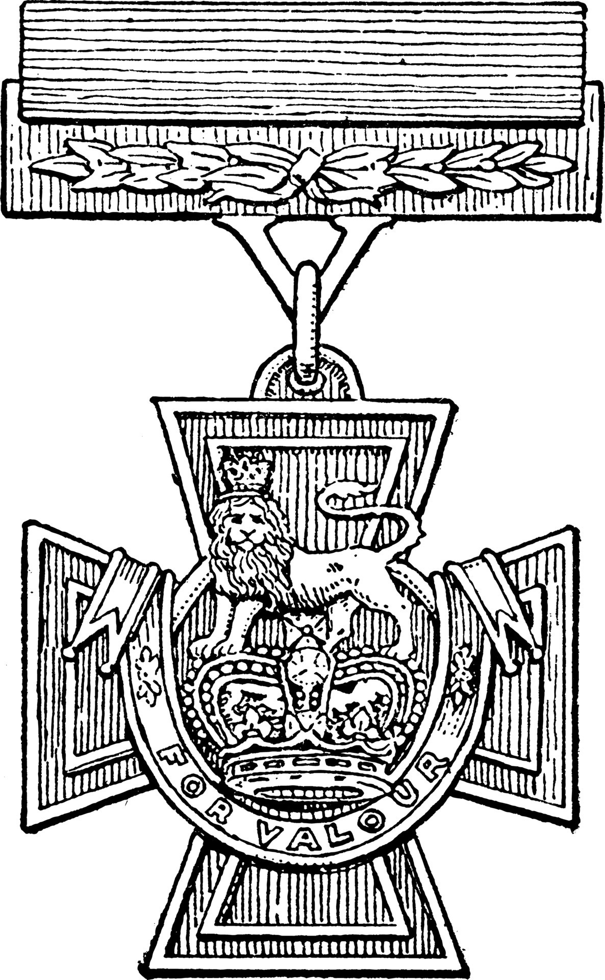 The Victoria Cross, vintage illustration. 13821097 Vector Art at Vecteezy