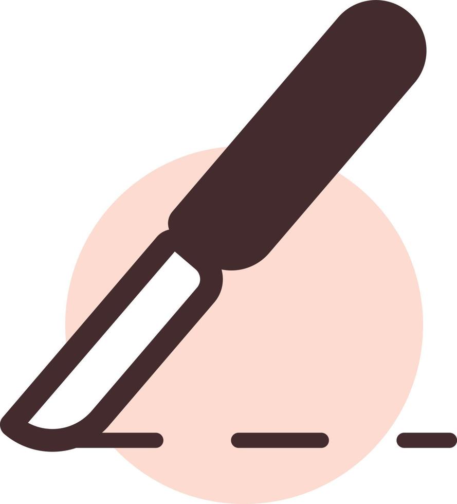 Surgery knife, illustration, vector, on a white background. vector