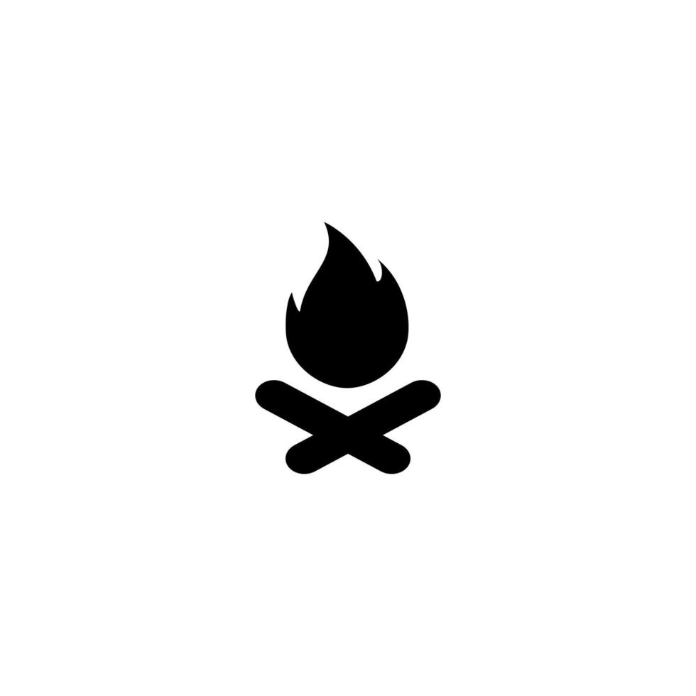 Fire Icon Simple Vector Perfect Illustration
