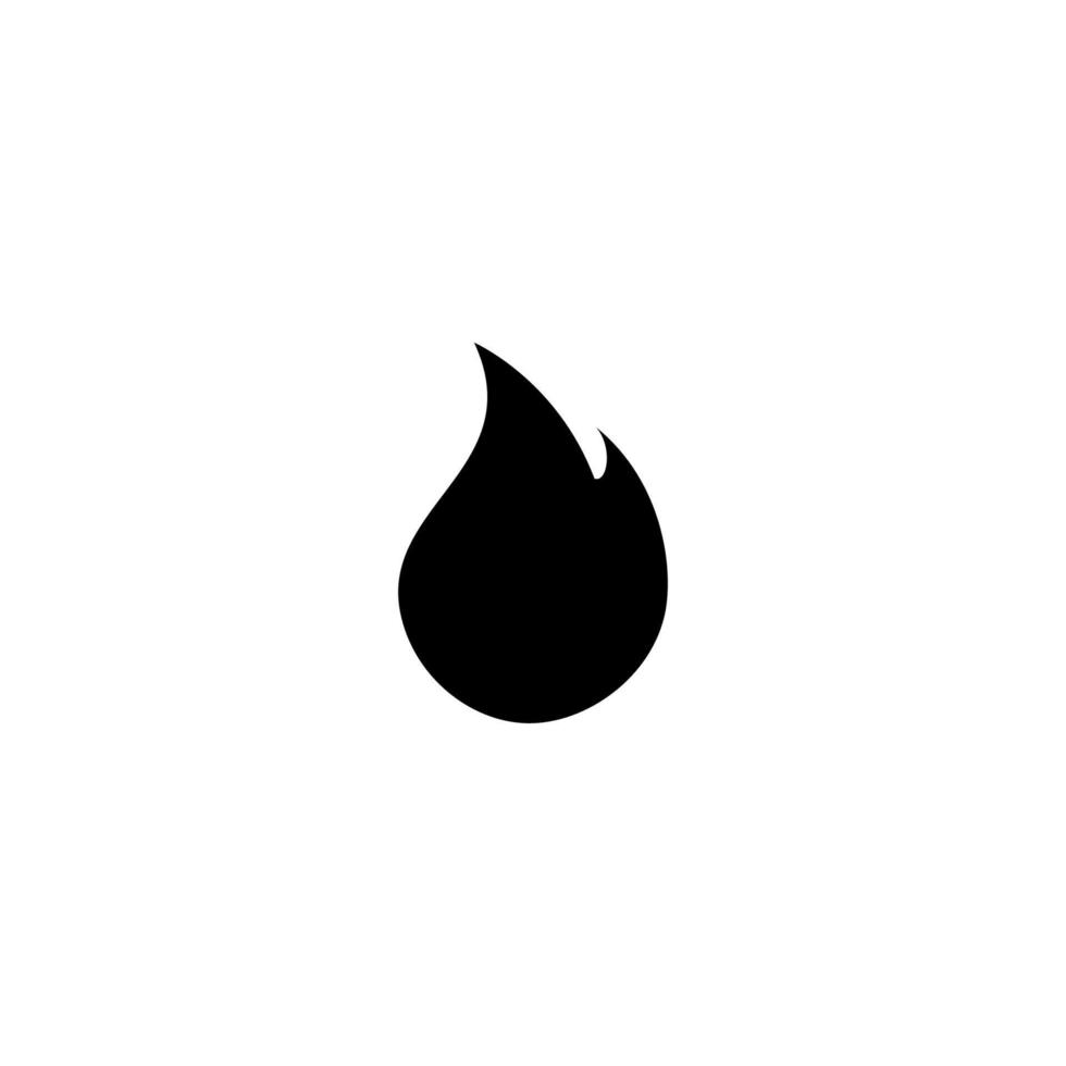 Fire Icon Simple Vector Perfect Illustration
