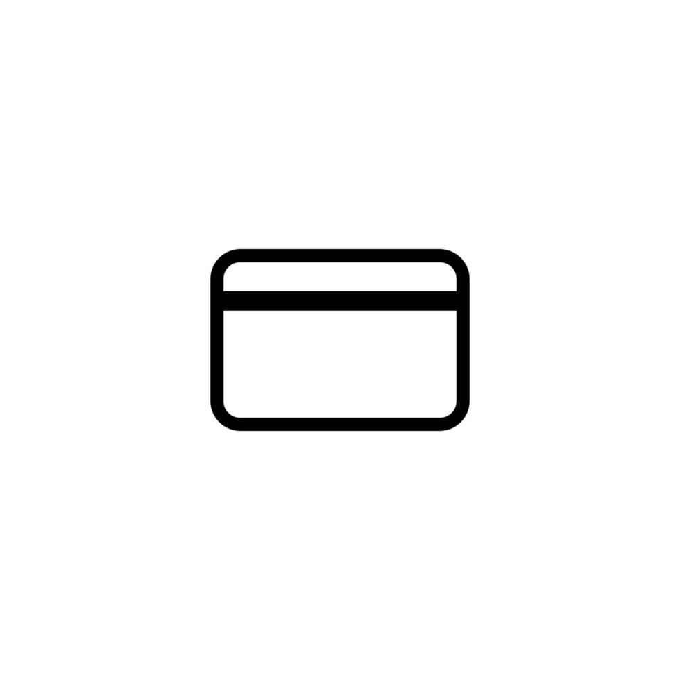 ATM Card Icon Simple Vector Perfect Illustration