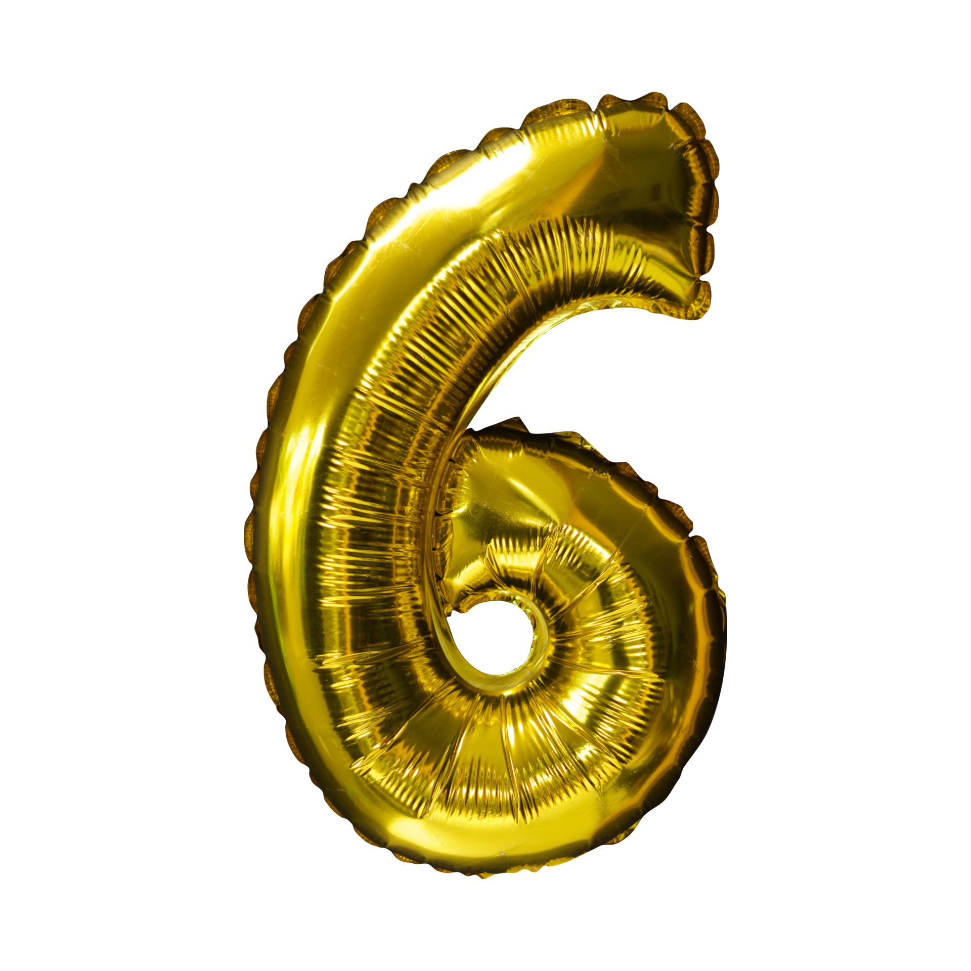 6 Golden Number Helium Balloons Isolated Background Realistic Foil And 6-golden-number-helium-balloons-isolated-background-realistic-foil-and