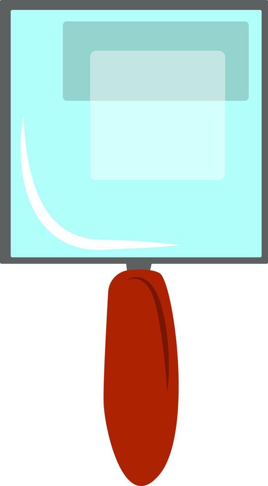 Magnifying glass, illustration, vector on white background.