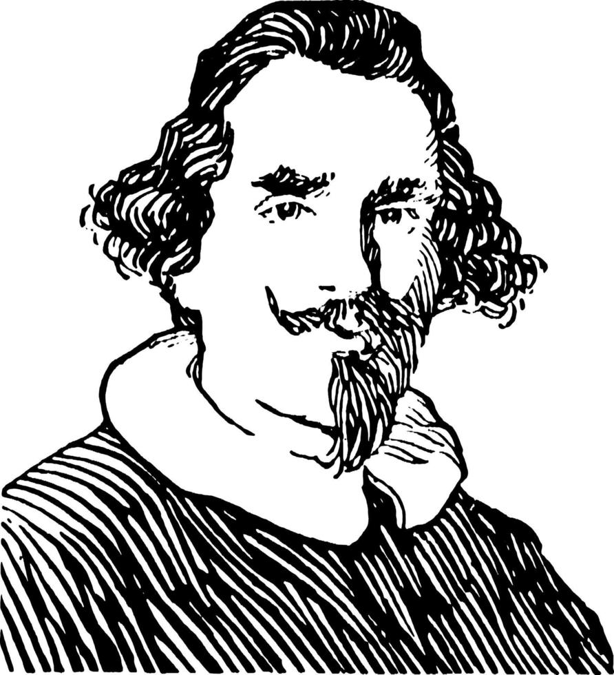 velasquez, ilustración vintage vector