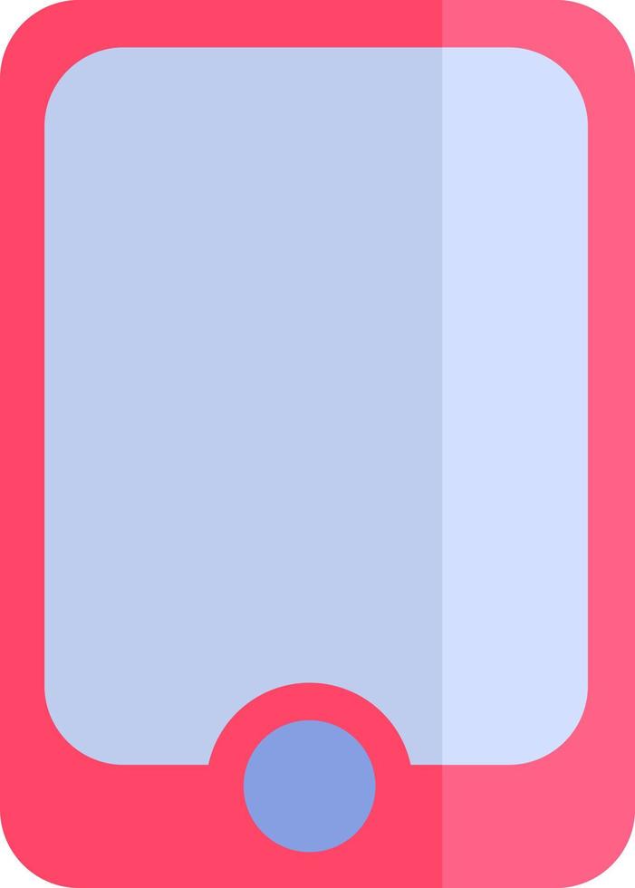 Pink art phone, illustration, vector, on a white background. vector