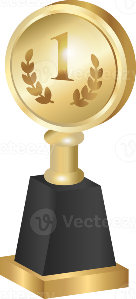 icono de trofeo de oro png