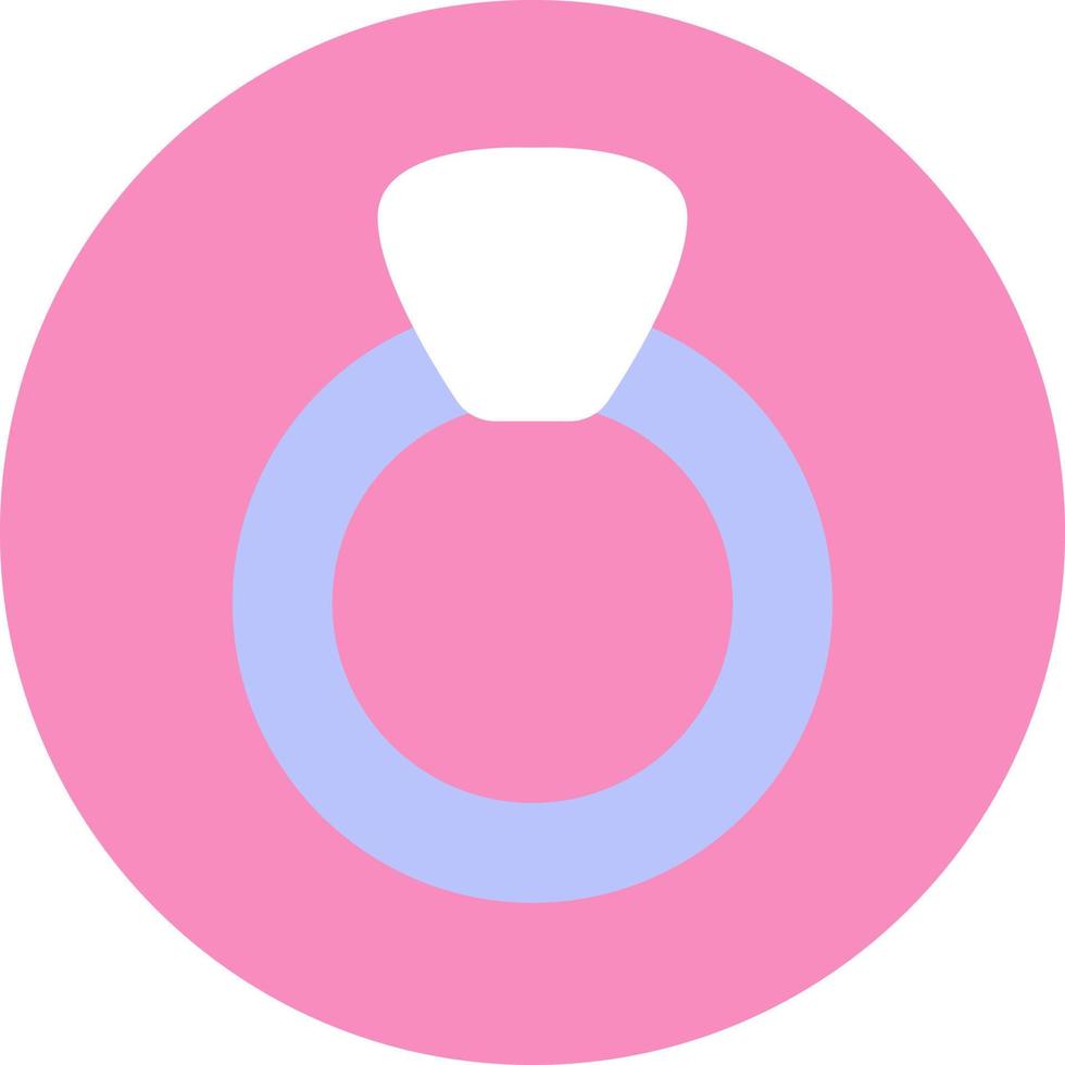 Proposal ring, illustration, vector on a white background.