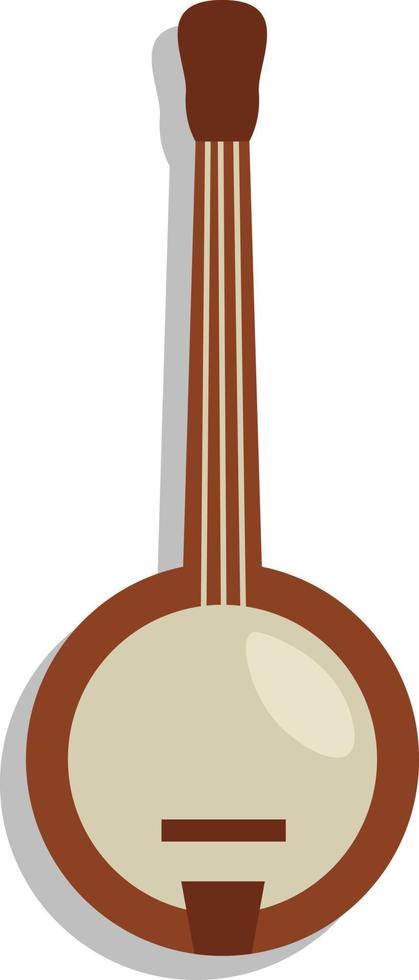 banjo africano, ilustración, vector, sobre un fondo blanco. vector