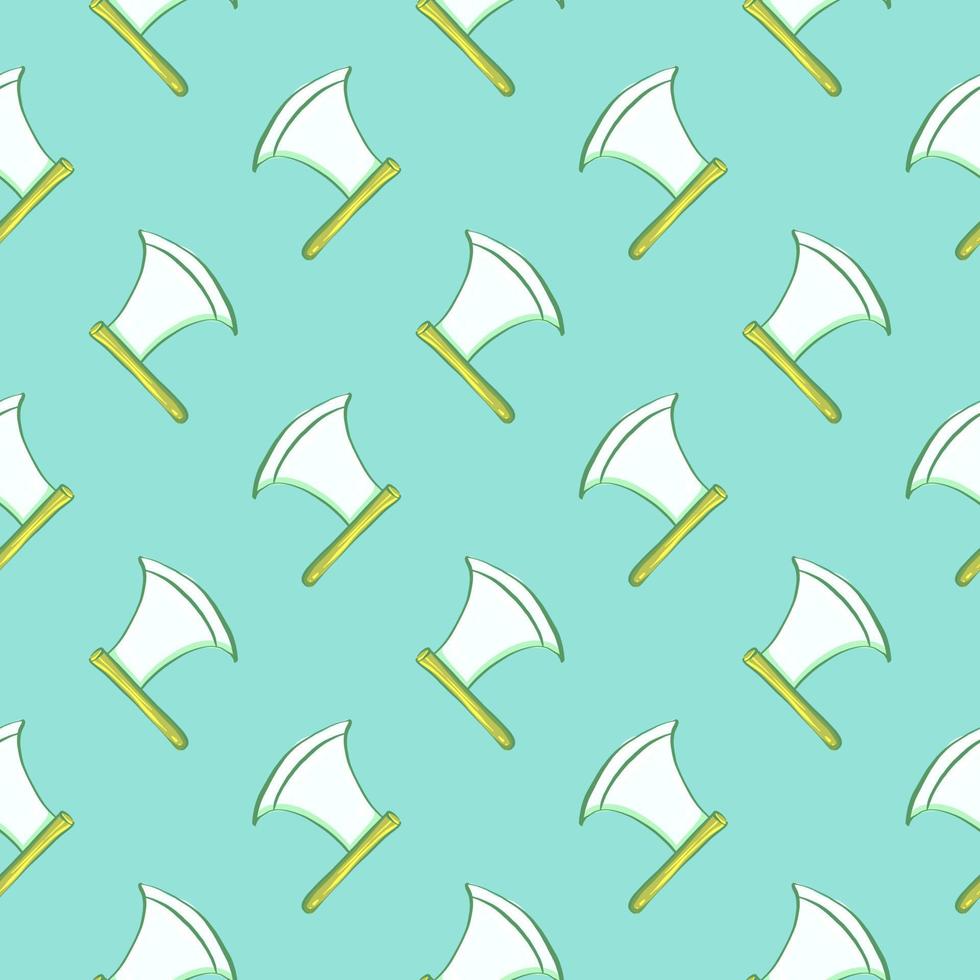 Old big knife , seamless pattern on a blue background. vector