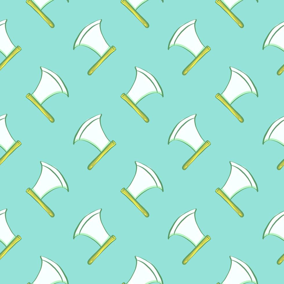 Old big knife , seamless pattern on a blue background. vector