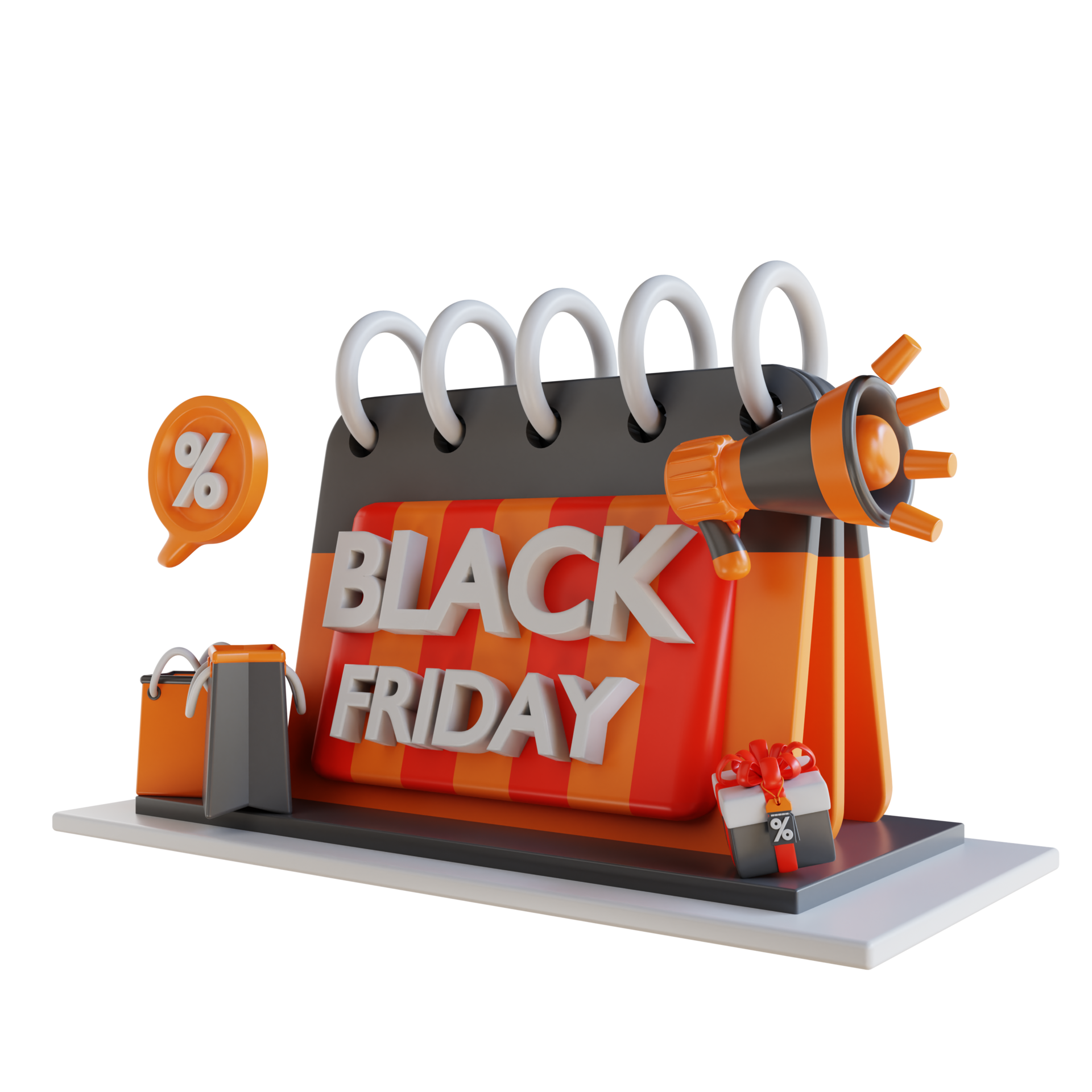 free-3d-illustration-black-friday-calendar-discount-13822247-png-with