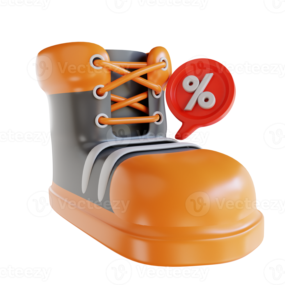 3D Illustration sale shoes and discount png