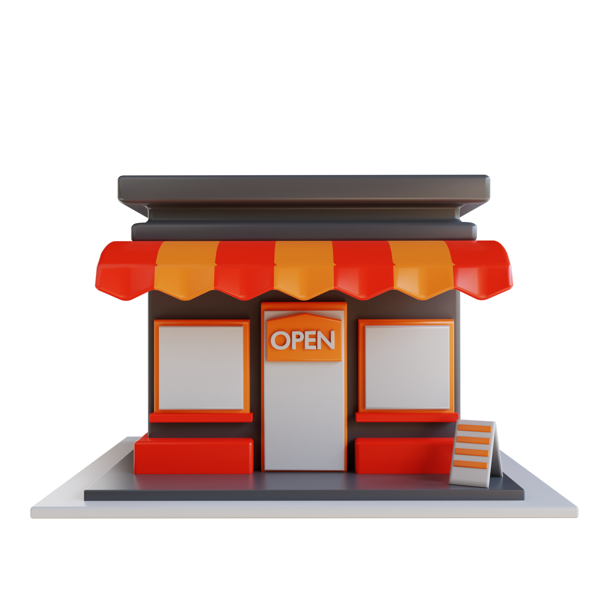 3D Illustration Store Market 13822267 PNG 3d-illustration-store-market-13822267-png