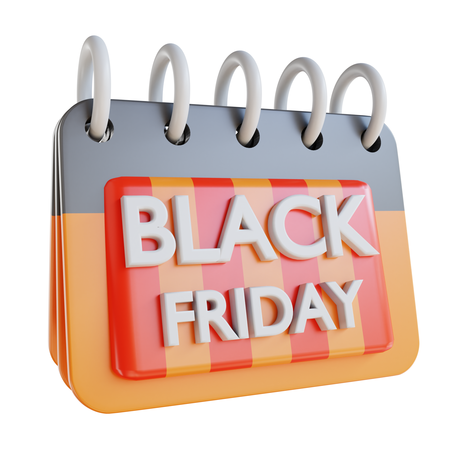 Free 3D Illustration black Friday calendar 13822289 PNG with