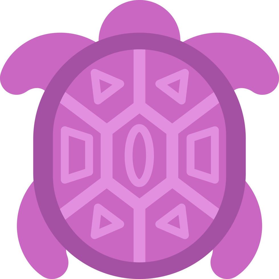 Beautiful purple turtle, illustration, vector, on a white background. vector