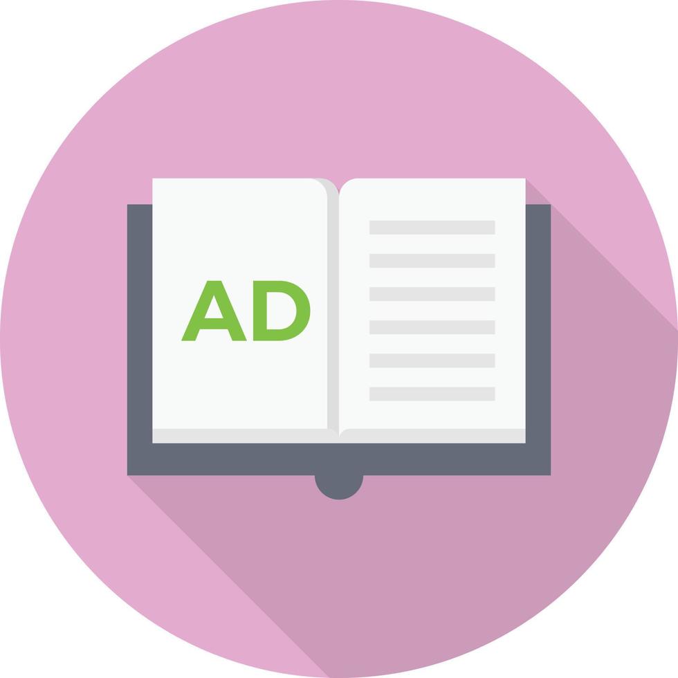 Ilustración de vector de libro de anuncios en un fondo. Símbolos de calidad premium. Iconos vectoriales para concepto y diseño gráfico.