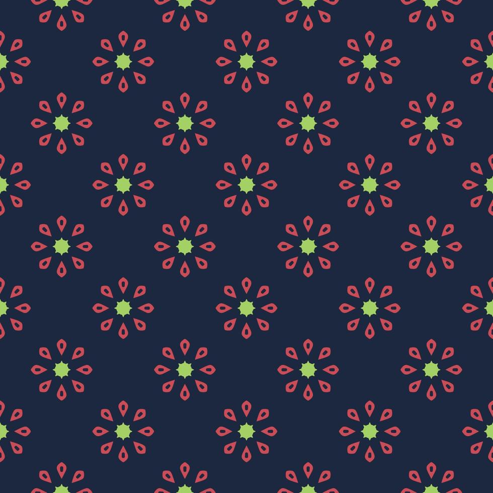 Floral pattern design template with flower motif. nature decorative background in flat style. repeat and seamless vector for wallpapers, wrapping paper, packaging, printing business, textile, fabric