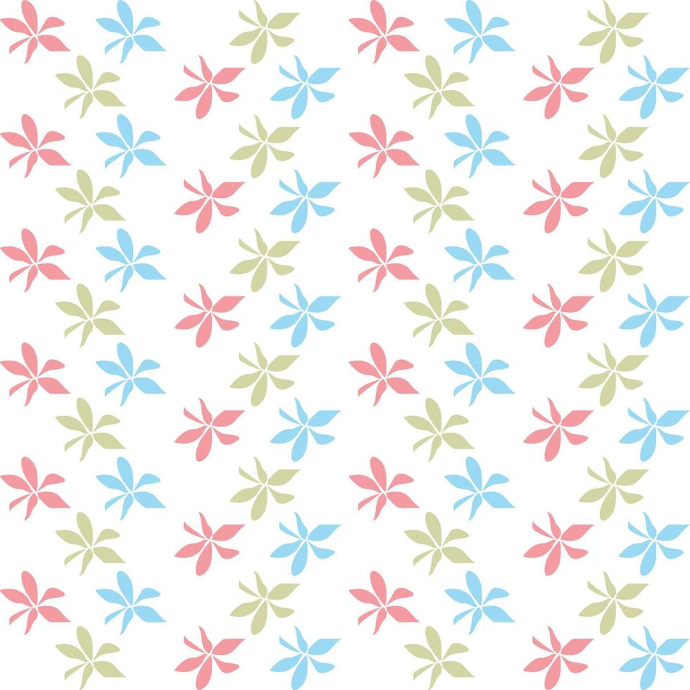 plantilla de diseño de patrón floral con motivo floral. fondo decorativo de la naturaleza en estilo plano. vector repetido y transparente para papeles pintados, papel de envolver, embalaje, negocio de impresión, textil, tela