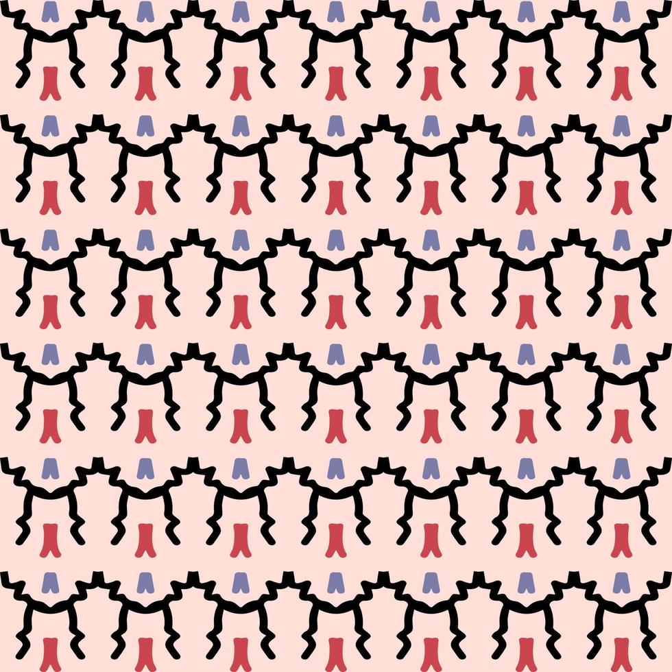 pattern design with abstract ornament motif vector