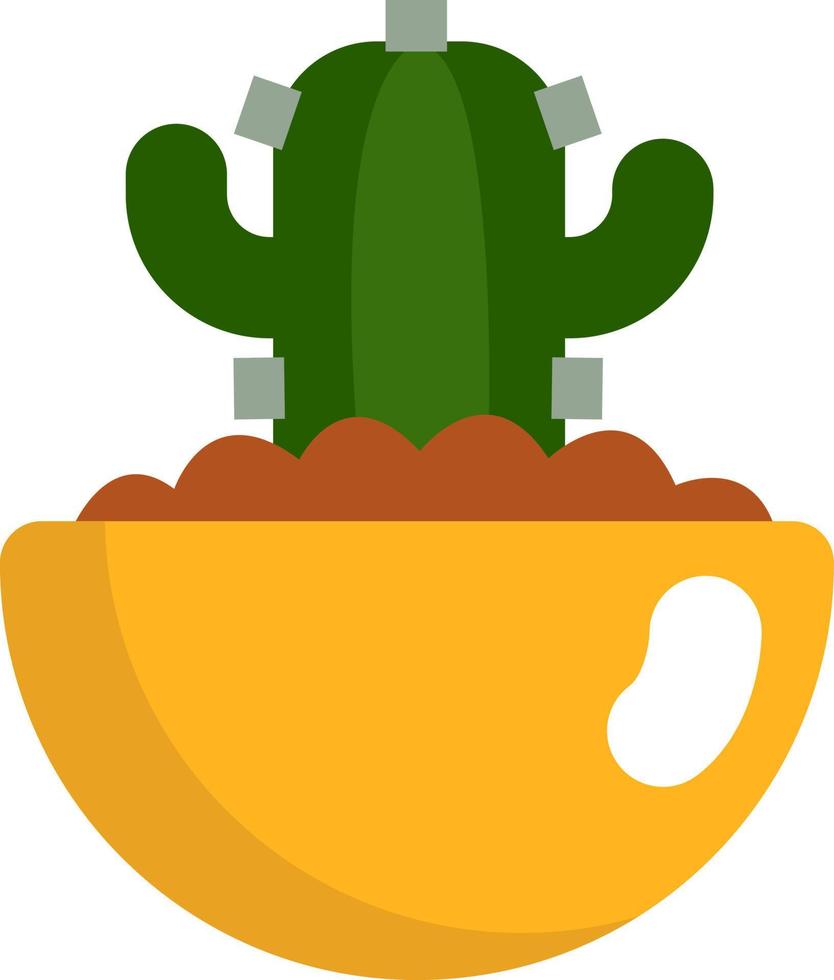 Organ pipe cactus, illustration, vector on a white background.