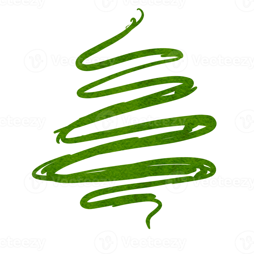 christmas tree hand sketch. png