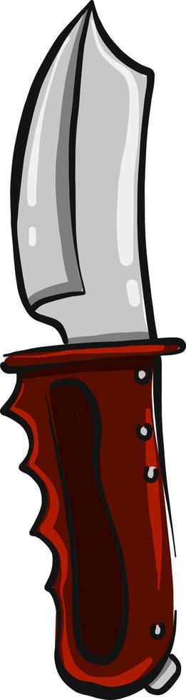 Knuckle duster knife ,illustration,vector on white background vector